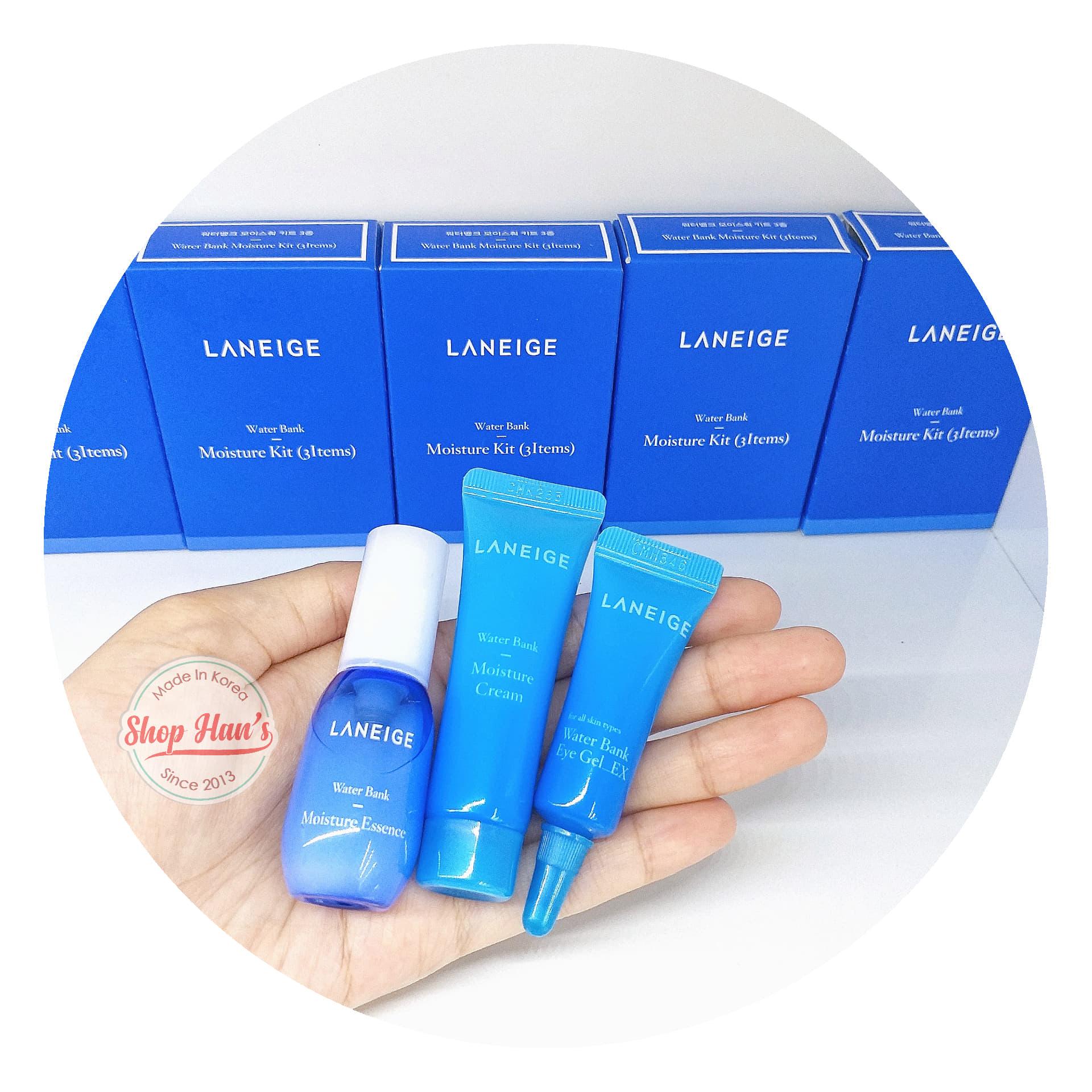 Bộ Kit Dưỡng Ẩm Laneige Water Bank Moisture Kit 3 Items