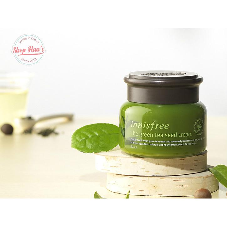 Kem Dưỡng Dành Cho Da Khô   Innisfree Green Tea Seed Cream