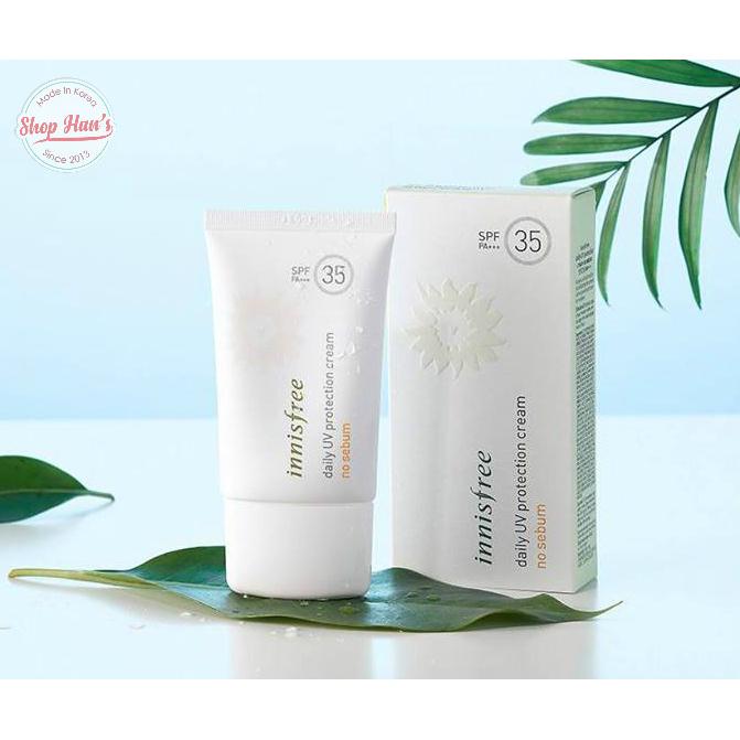Kem Chống Nắng Kiềm Dầu  Innisfree No Sebum Daily UV Protection Cream SPF 35 PA+++