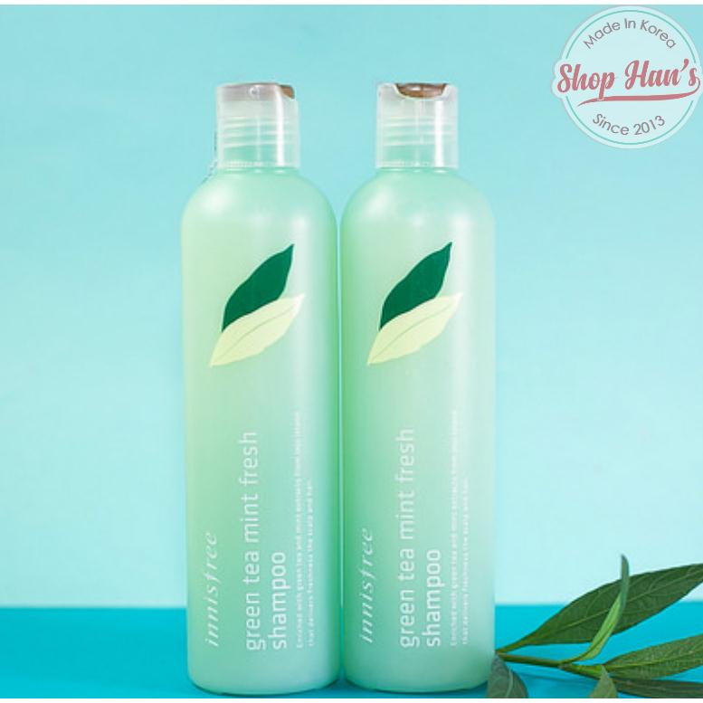 Dầu Gội Bạc Hà sạch da Innisfree Green Tea Mint Fresh Scalp Shampoo