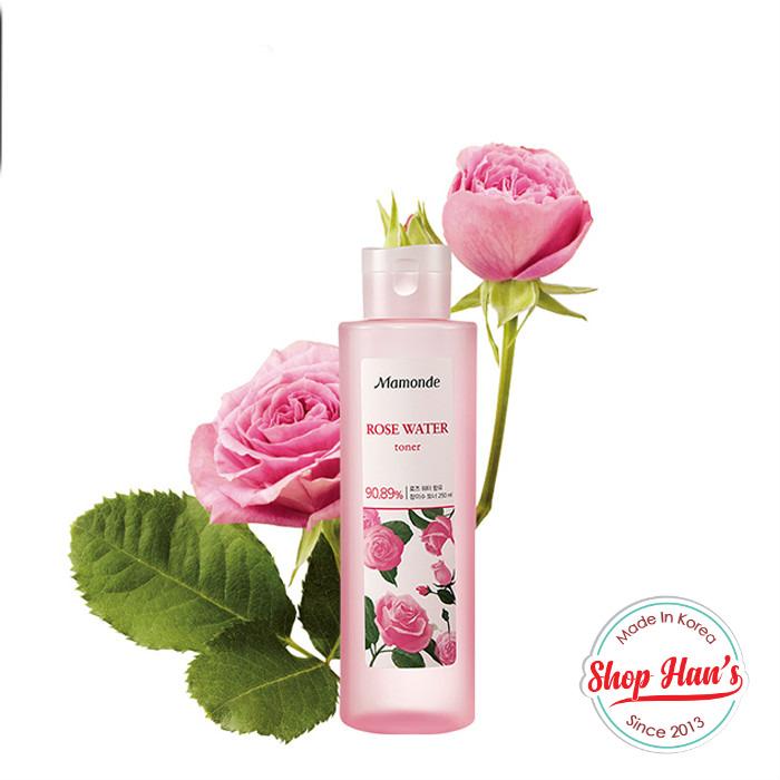 Nước Hoa Hồng dưỡng da Mamonde  Rose Water Toner 250ml