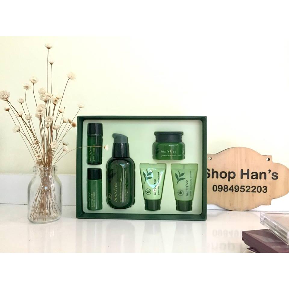 Bộ dưỡng da trà xanh Green tea seed serum special set