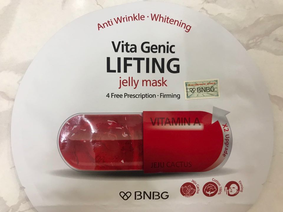 Mặt nạ giấy viên thuốc BNBG Vita Genic Lifting Jelly Mask