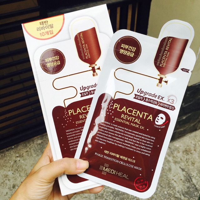 Mặt Nạ Nhau Thai Cừu Mediheal Placenta Revital Essential Mask Ex