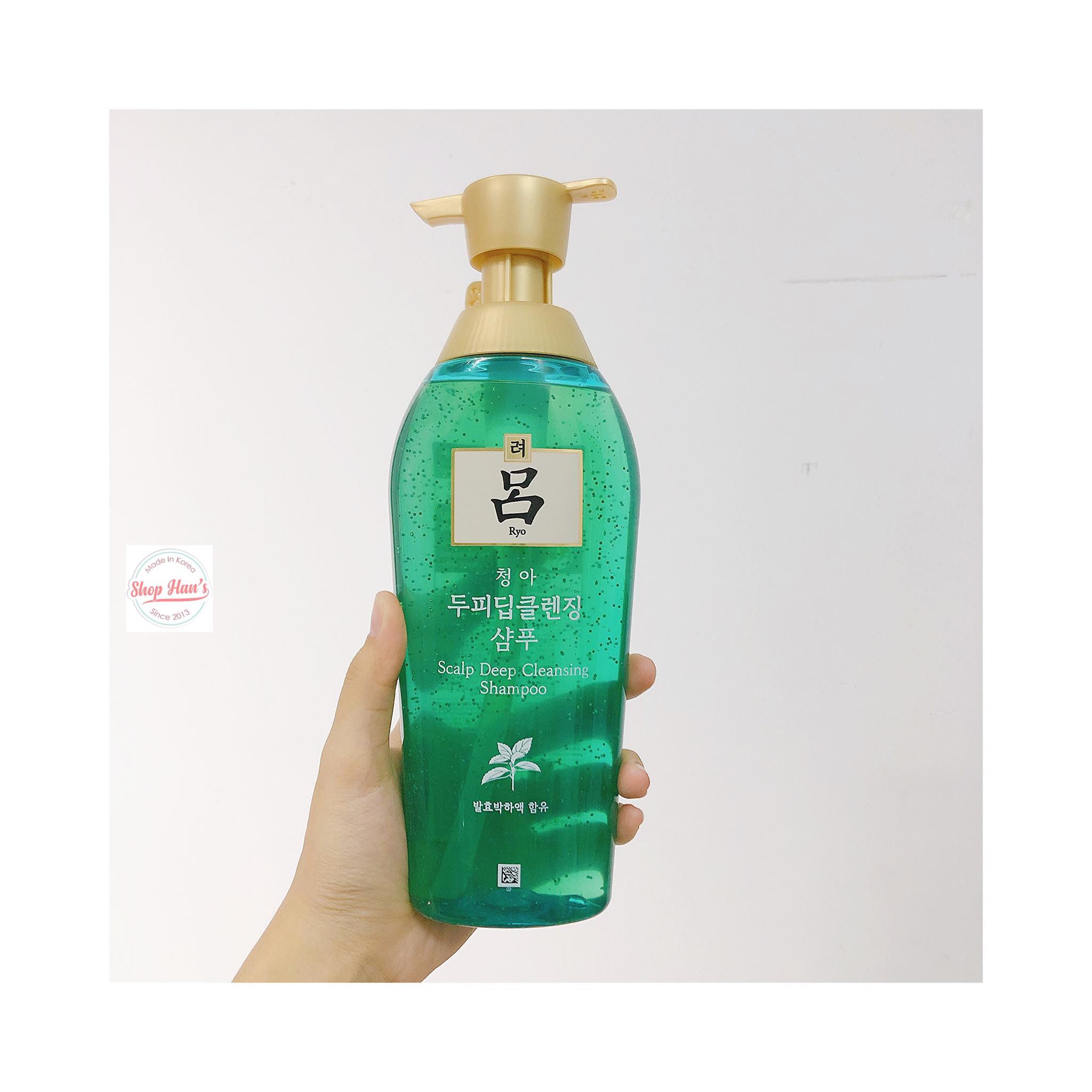 Dầu Gội Đầu Cho Da Gàu và Phục Hồi Tóc Ryo Scalp Deep Cleansing Shampoo (500ml)