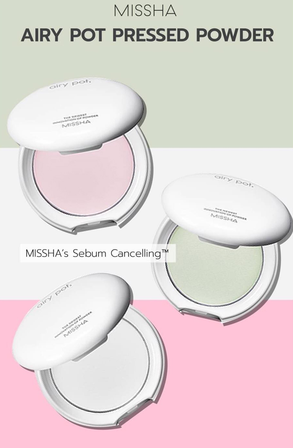 PHẤN PHỦ KIỀM DẦU MISSHA AIRY POT THE NEWEST INNOVATION OF POWDER