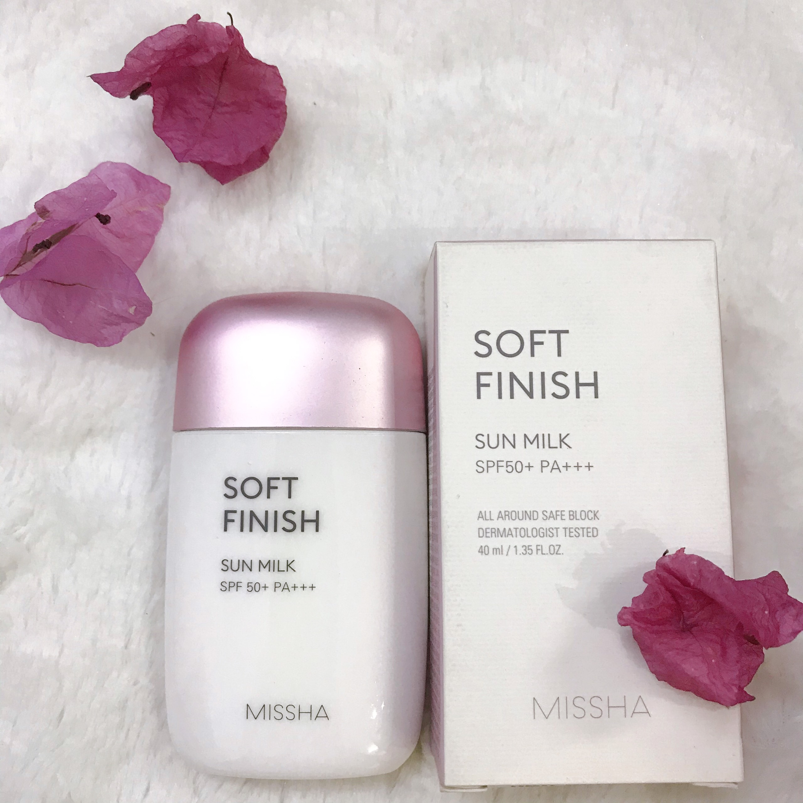 KEM CHỐNG NẮNG MISSHA ALL-AROUND SAFE BLOCK SOFT FINISH SUN MILK SPF50+ PA+++