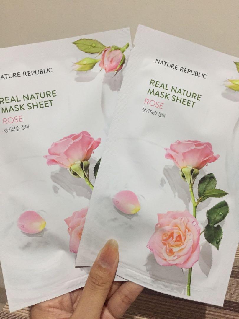 Mặt Nạ Giấy Nature Republic Real Nature Rose Mask Sheet