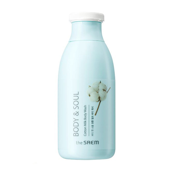 Sữa Tắm Hương Hoa THE SAEM Body & Soul Cotton Milk Body Wash 300 ml