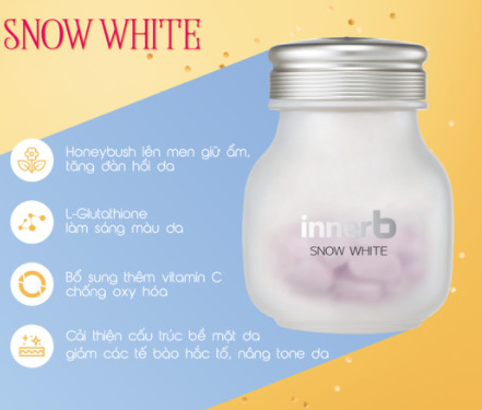 Thực phẩm chức năng Viên uống trắng da Innerb Snow White 56 viên của Hàn Quốc