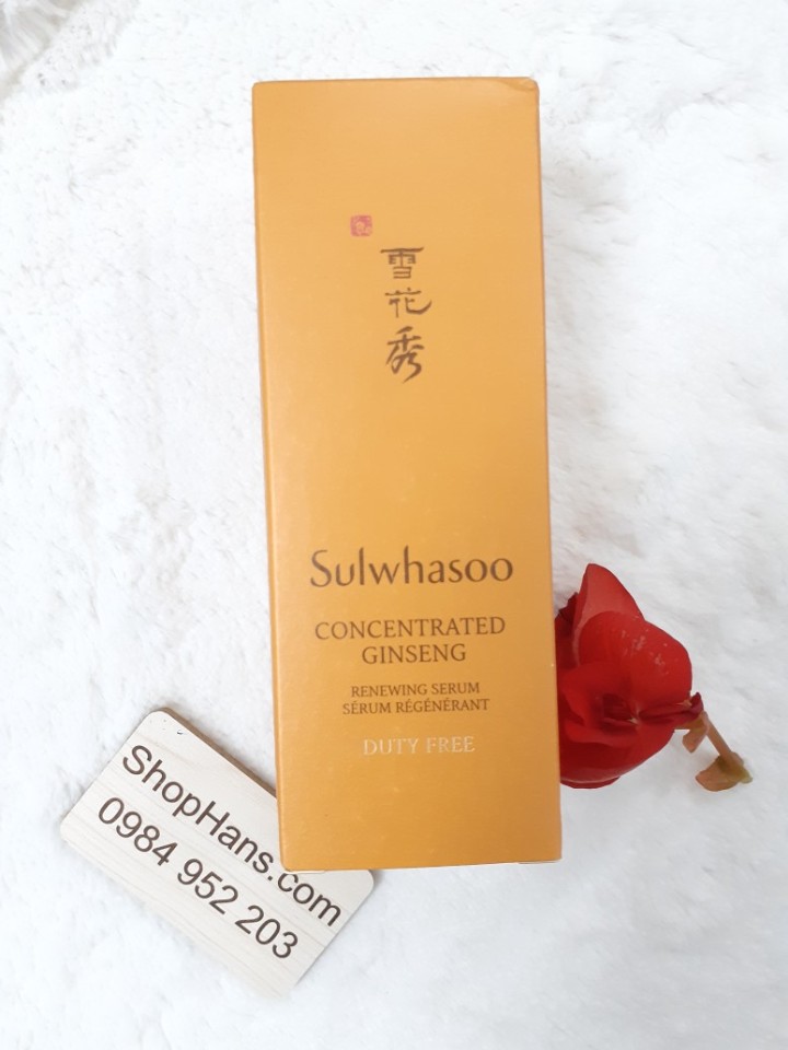 Tinh chất dưỡng săn chắc da chứa nhân sâm cô đặc Sulwhasoo Concentrated Ginseng Renewing Serum 50ml