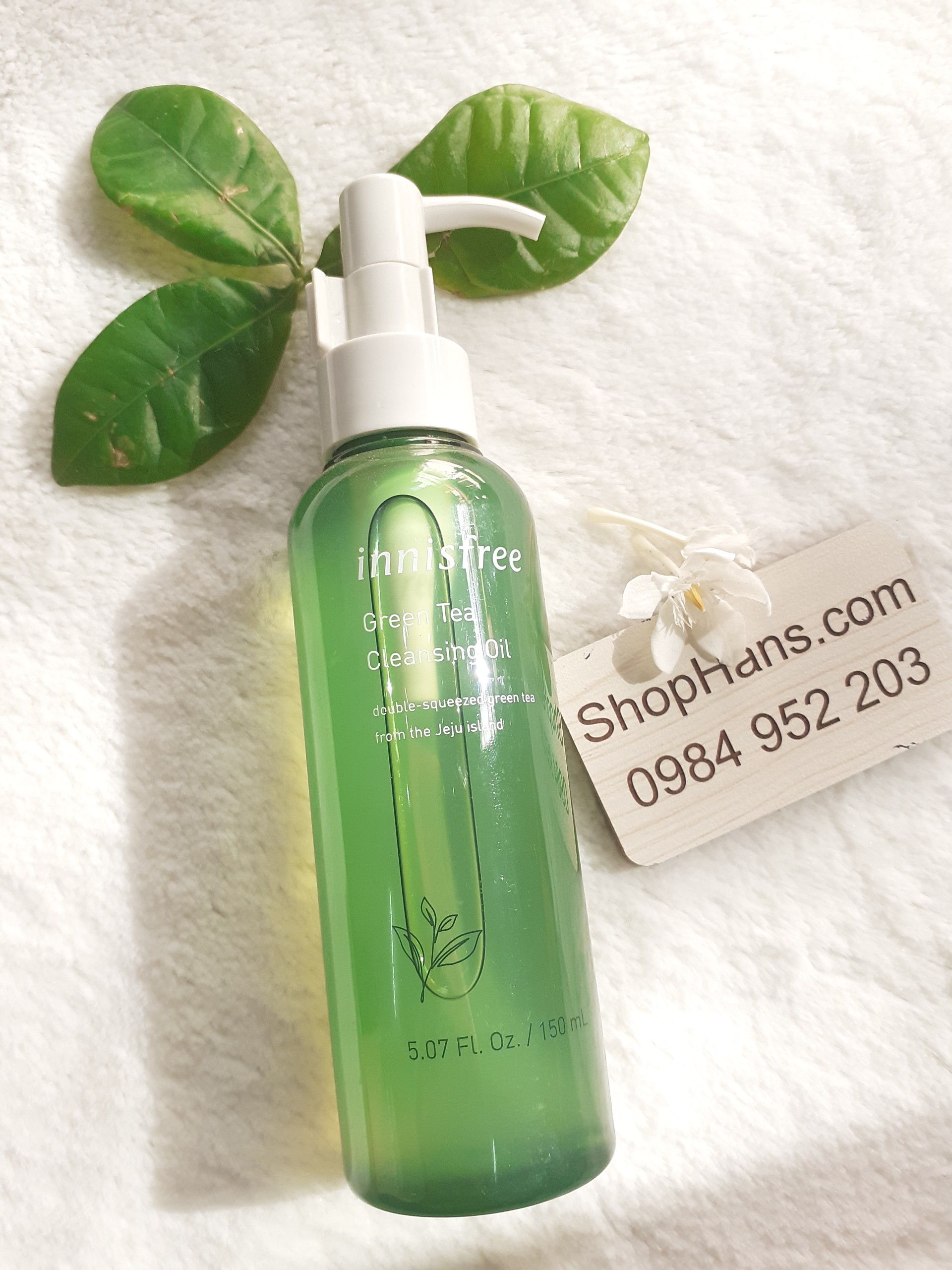 Dầu tẩy trang trà xanh dịu nhẹ innisfree Green Tea Cleansing Oil 150 mL