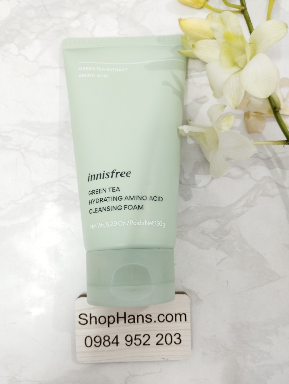 Sữa rửa mặt Trà Xanh Innisfree GreenTea Hydrating amino acid cleansing foam