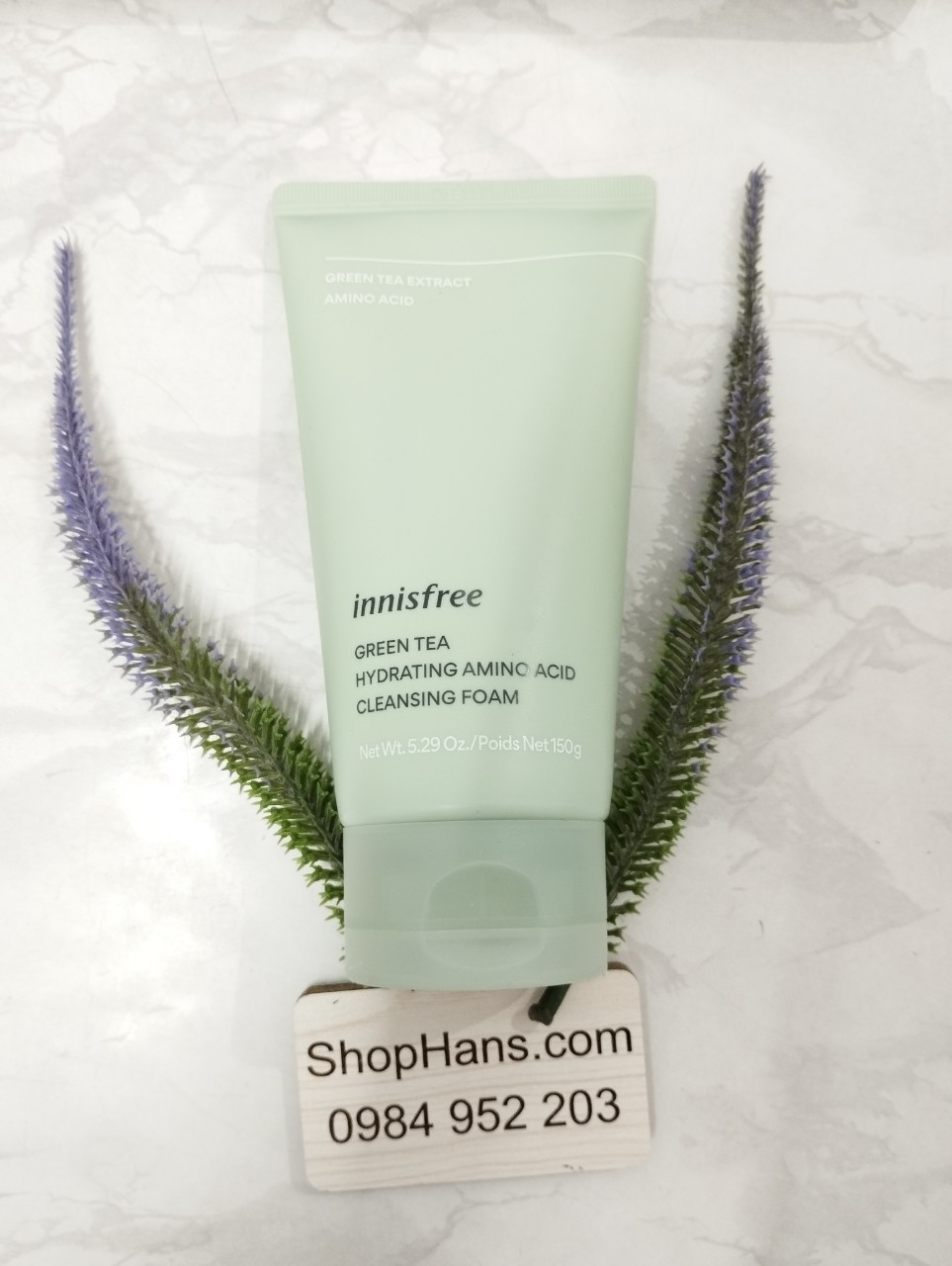 Sữa rửa mặt Trà Xanh Innisfree GreenTea Hydrating amino acid cleansing foam