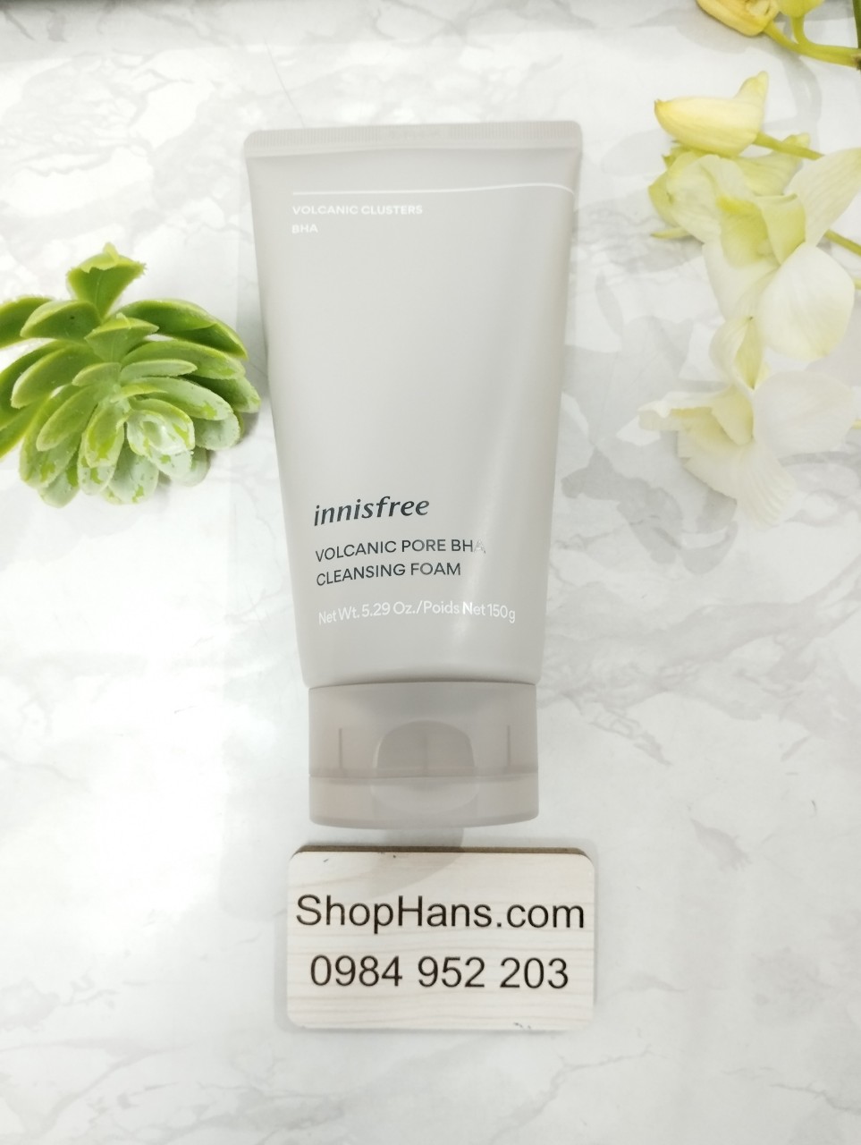 Sữa rửa mặt kiểm soát dầu thừa Innisfree volcanic pore bha cleansing foam 150g