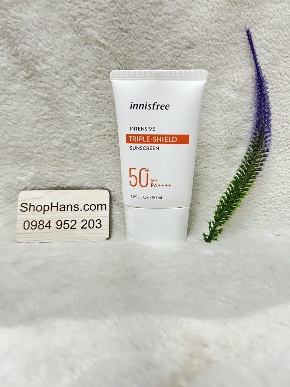 Kem Chống Nắng Chống Trôi, Điều Chỉnh Tông Da Innisfree Intensive Triple-Shield Sunscreen SPF 50+/PA++++ 50ml