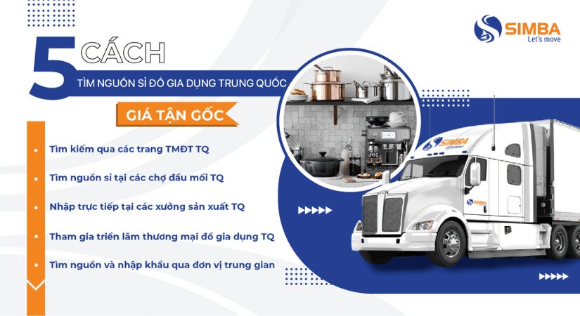 5 cách tìm nguồn sỉ đồ gia dụng Trung Quốc