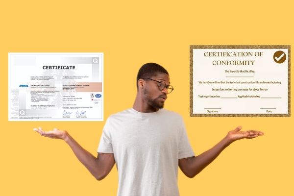 Sự khác nhau giữa Certificate of Quality và Certificate of Conformity
