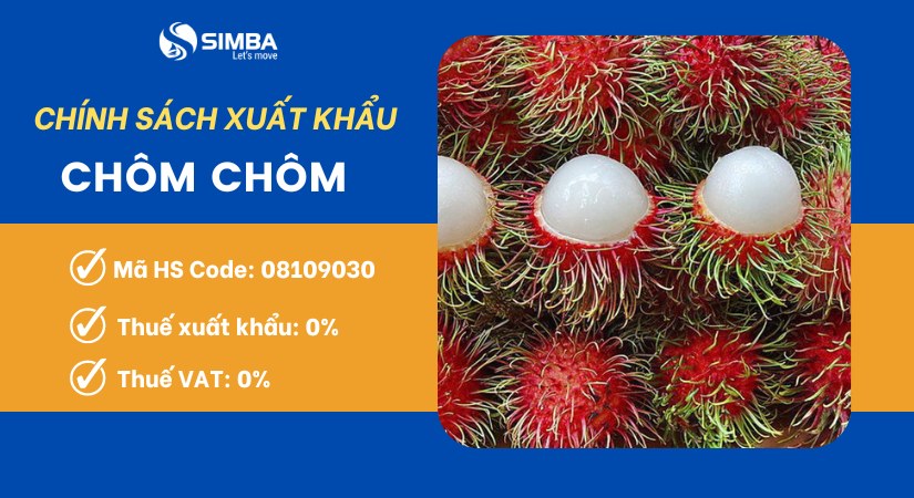 Thủ tục xuất khẩu chôm chôm