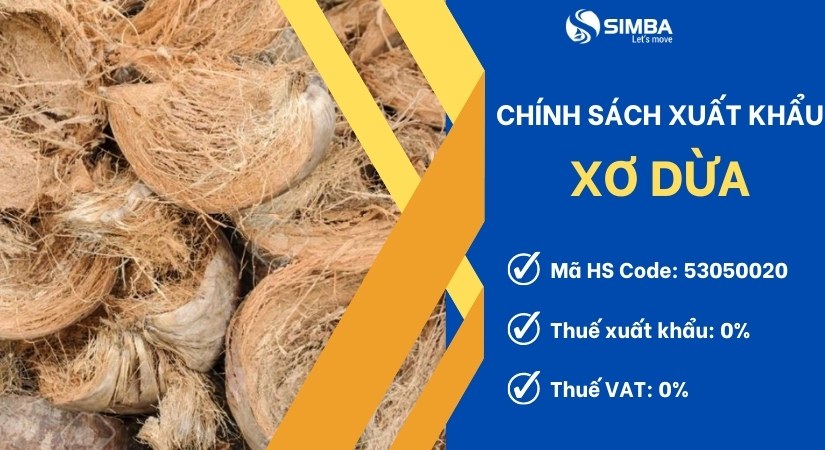 Thủ tục xuất khẩu xơ dừa chi tiết