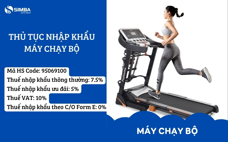 Thủ tục nhập khẩu máy chạy bộ