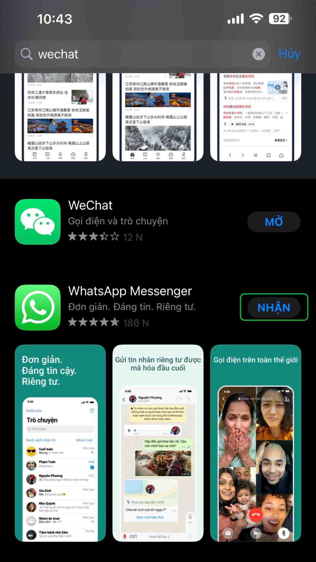 Tải xuống Wechat