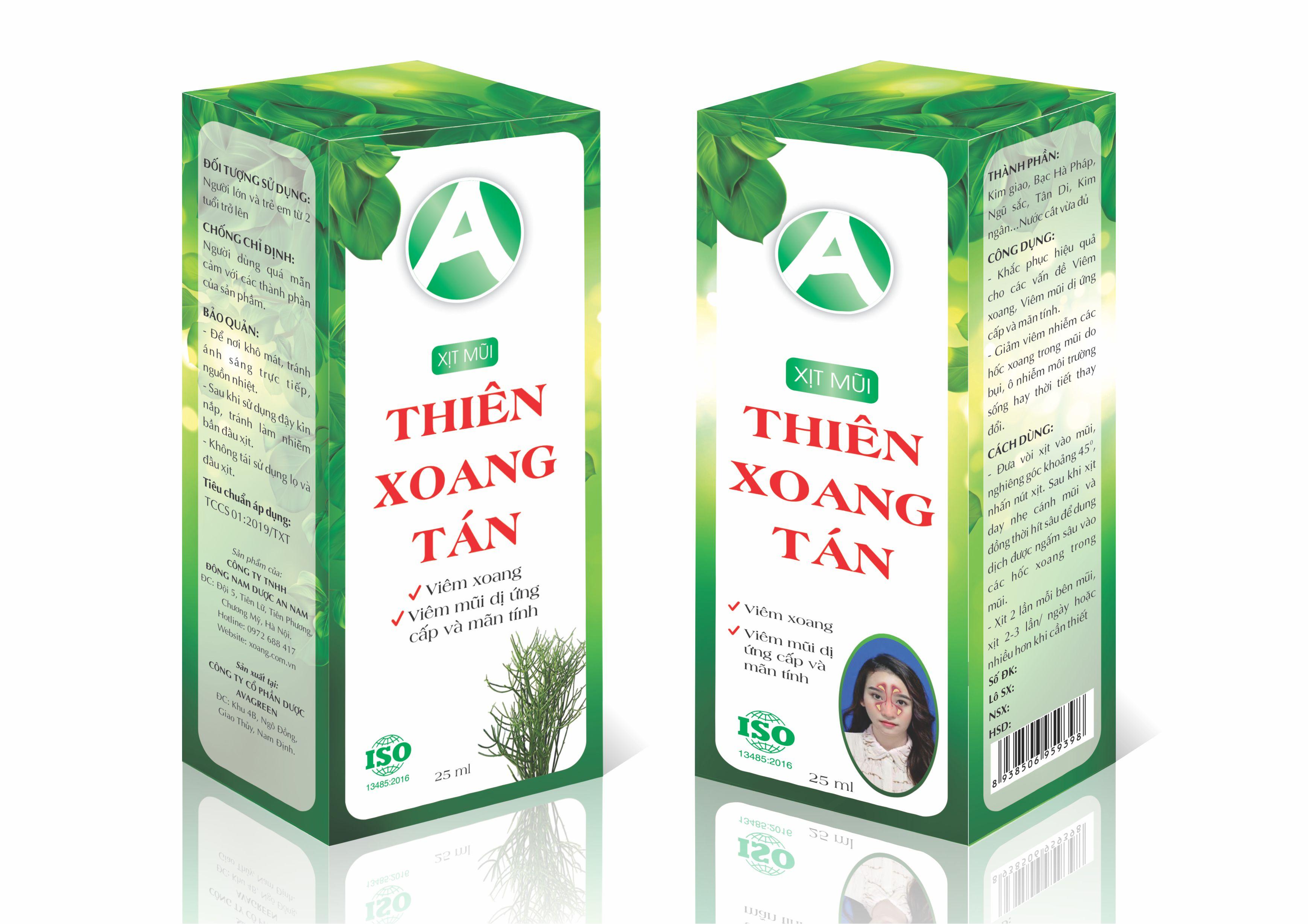 Thiên Xoang Tán hỗ trợ viêm xoang, viêm mũi dị ứng của công ty An Nam