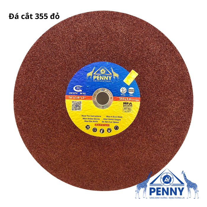 Đá cắt sắt 355 mm đỏ PENNY