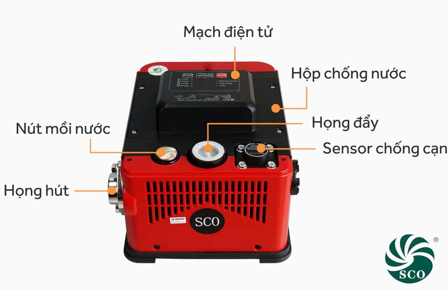 Cấu tạo máy bơm tăng áp điện tử SCO JD 480A