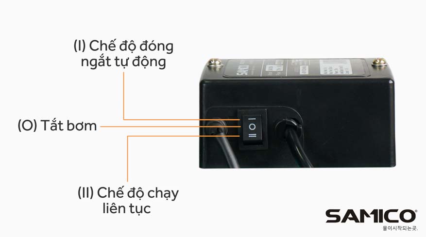 Hướng dẫn sử dụng máy bơm tăng áp ly tâm Samico SM 210EA