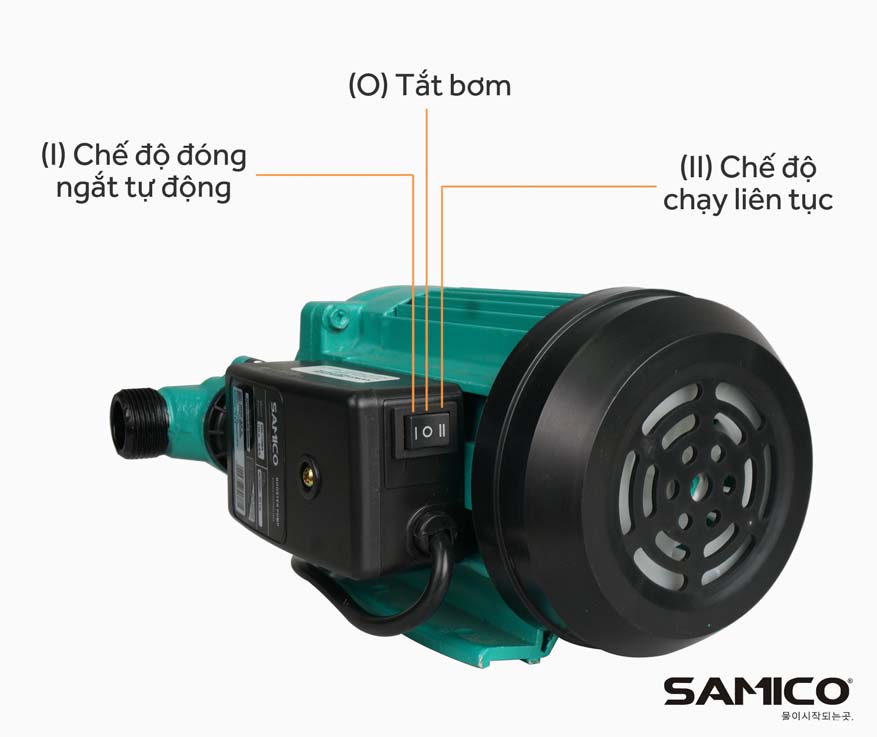 Hướng dẫn sử dụng máy bơm tăng áp mini Samico SM 110EA