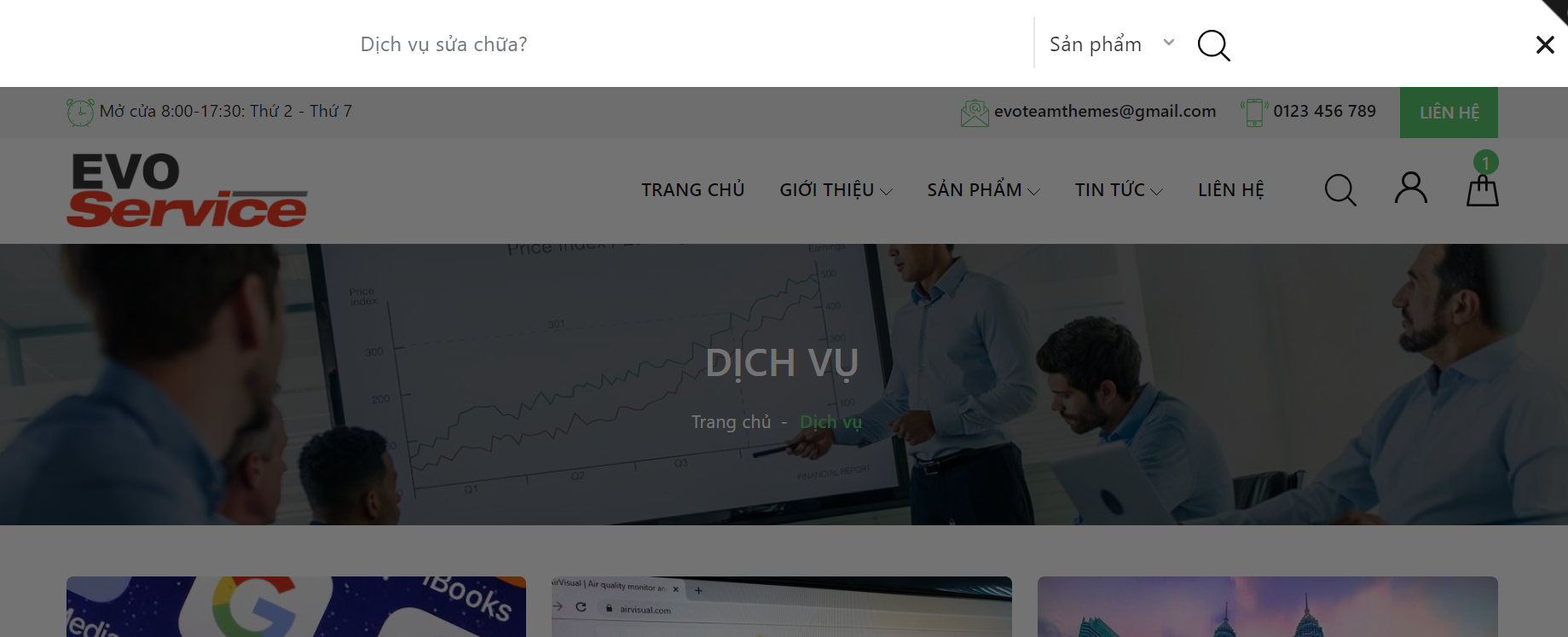 Evo Services Tìm kiếm
