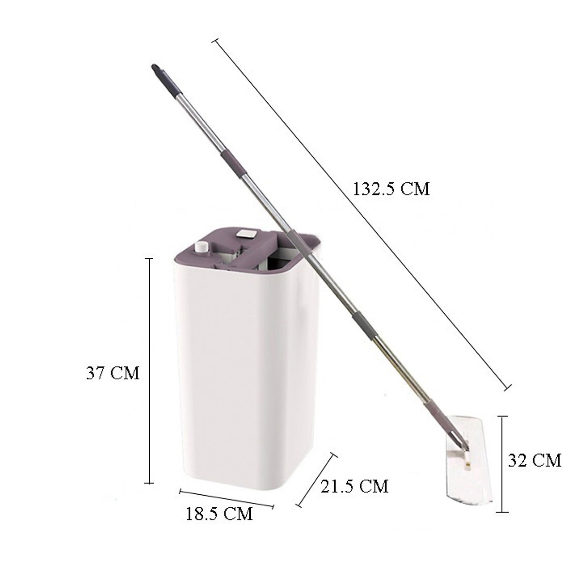 Bộ cây lau nhà tự vắt Microfiber Tashuan