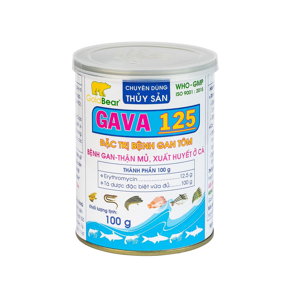 Rx-GAVA 125 (100 G/LON) THỦY SẢN-Thuốc kê đơn