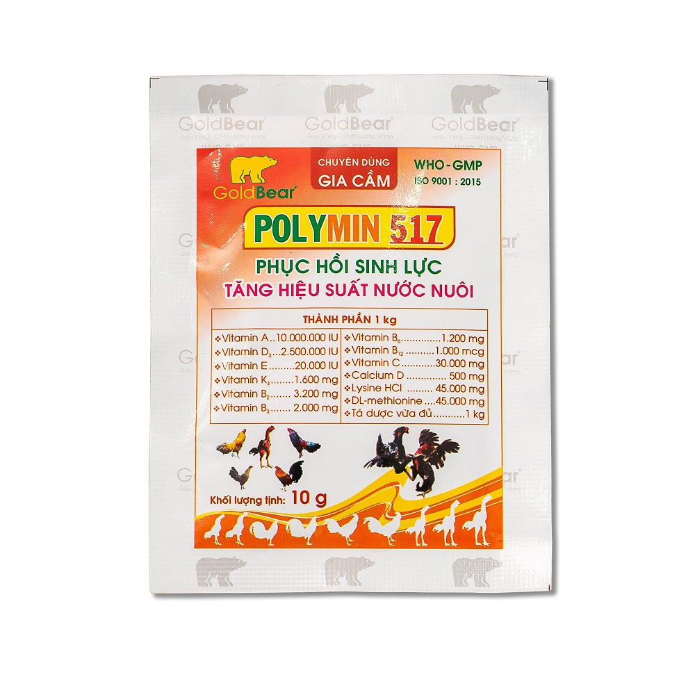 POLYMIN 517 (10 G/GÓI) GÀ ĐÁ