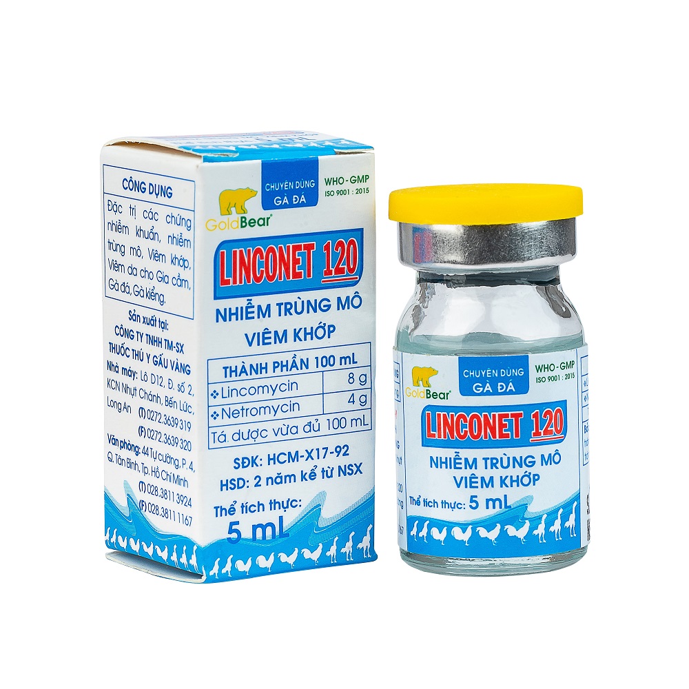 Rx-LINCONET 120 (5 ML/LỌ)-Thuốc kê đơn
