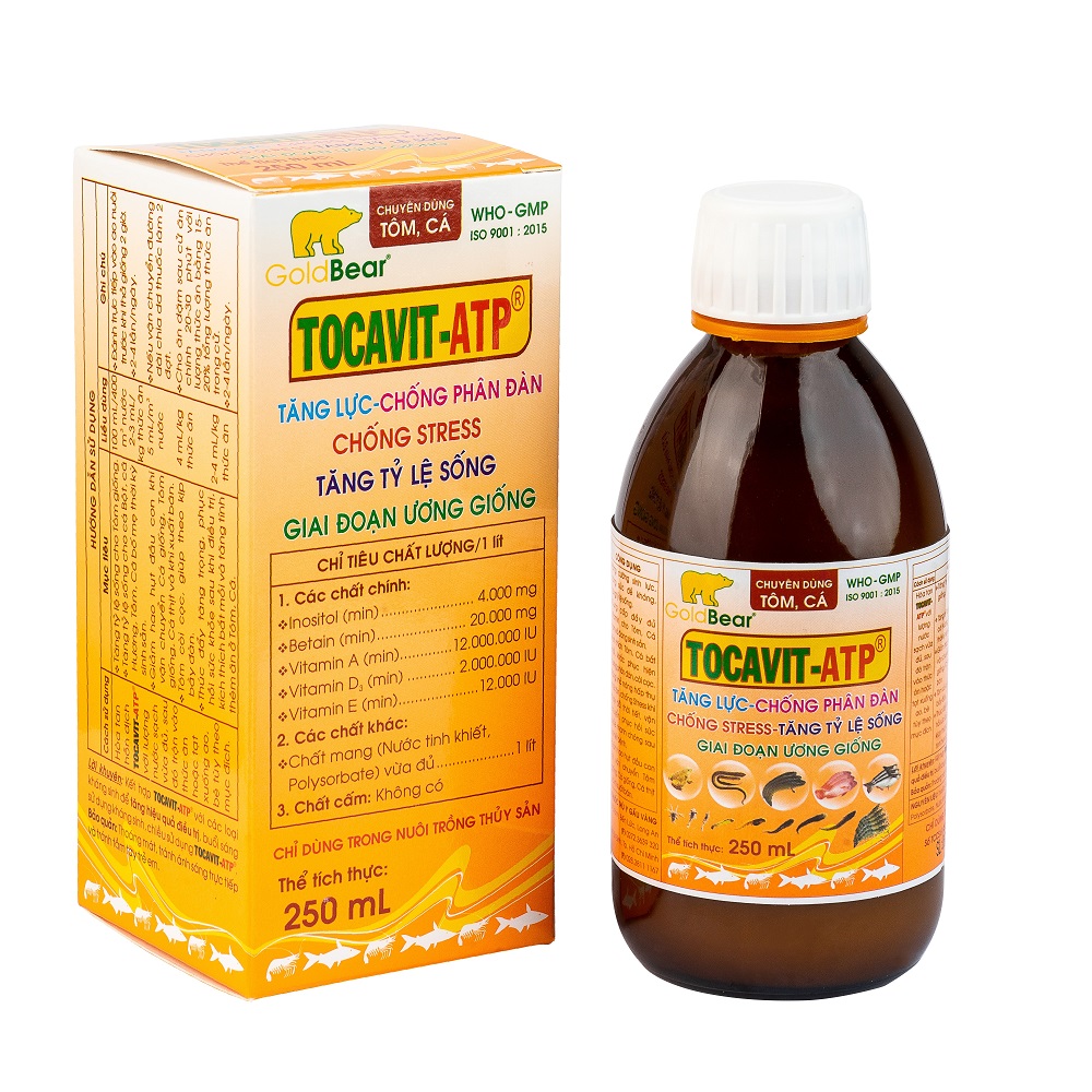 TOCAVIT-ATP (250 ML/LỌ) TÔM, CÁ