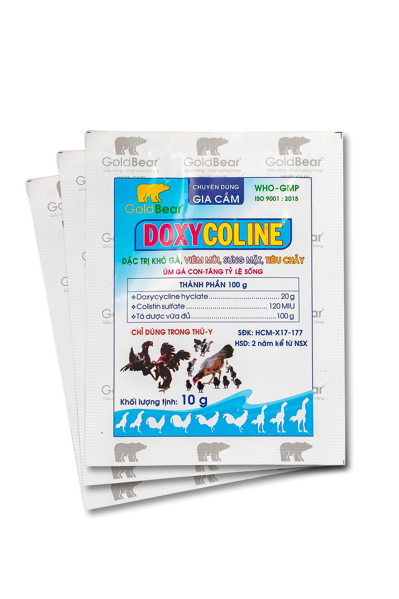 Rx-DOXYCOLINE (10 G/GÓI) GÀ ĐÁ-Thuốc kê đơn