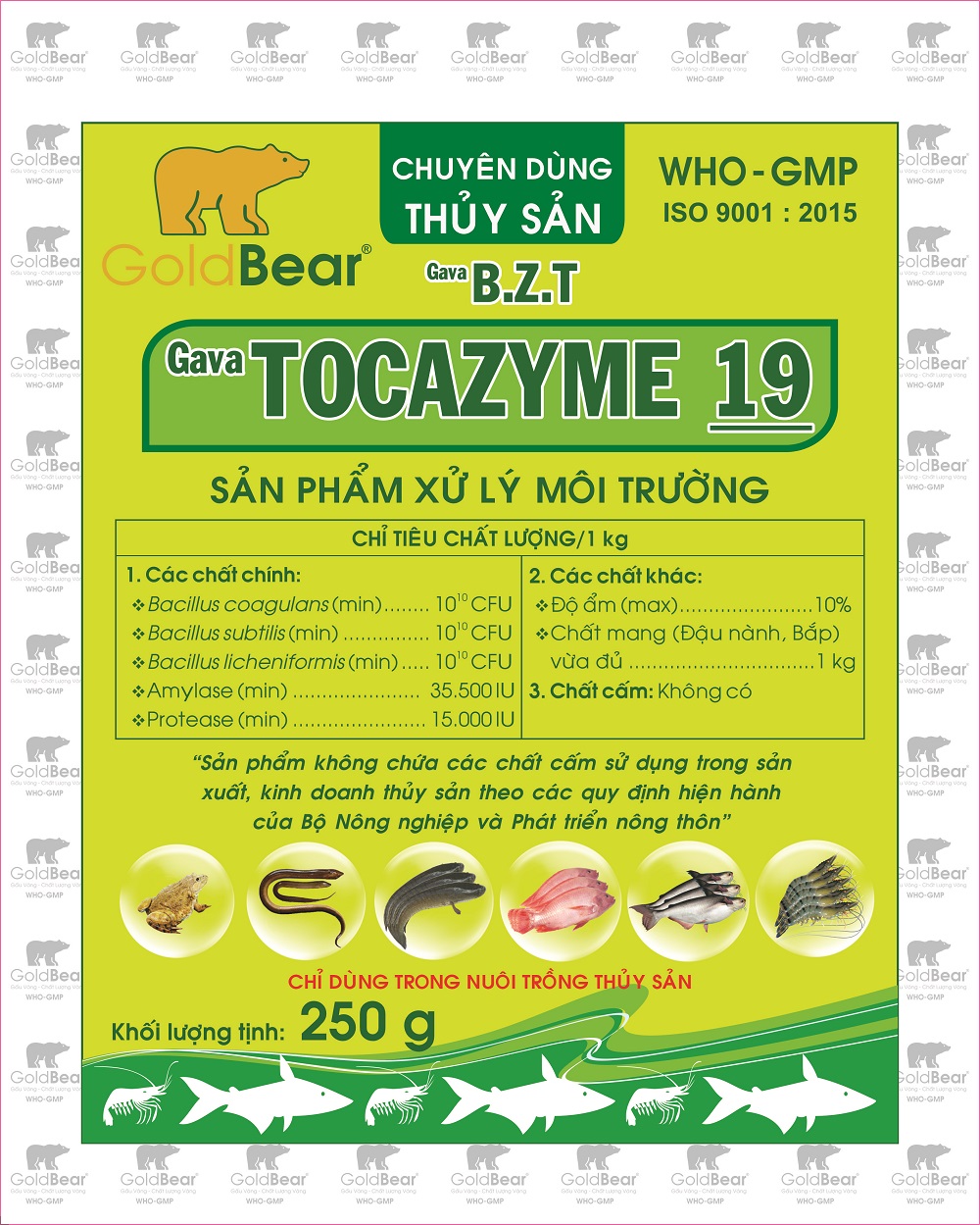 GAVA TOCAZYME 19/B.Z.T (250 G/GÓI)