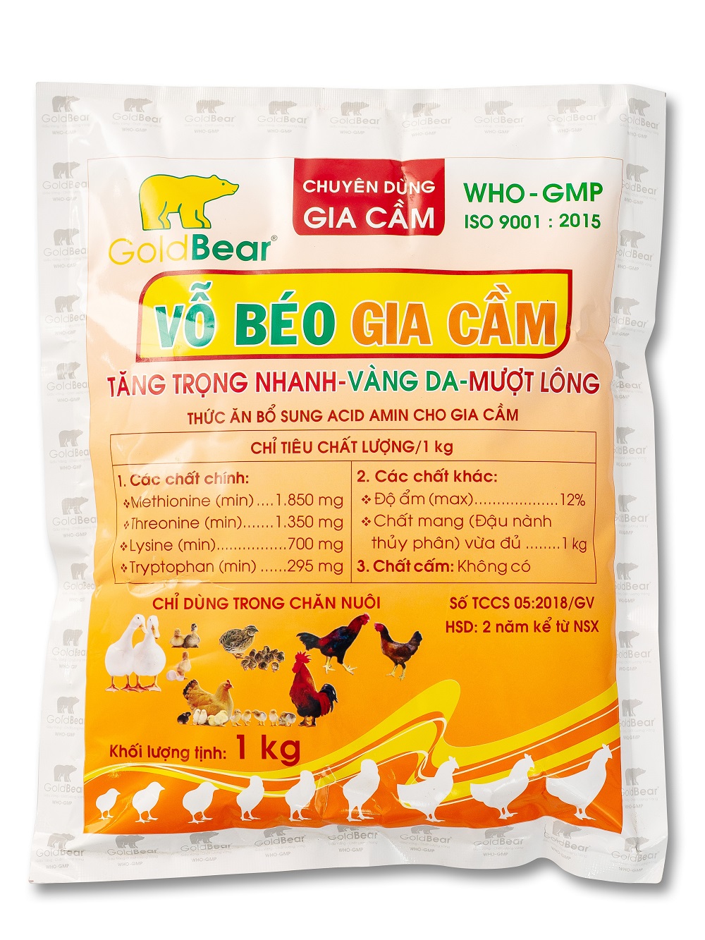 VỖ BÉO GIA CẦM (1 KG/GÓI)