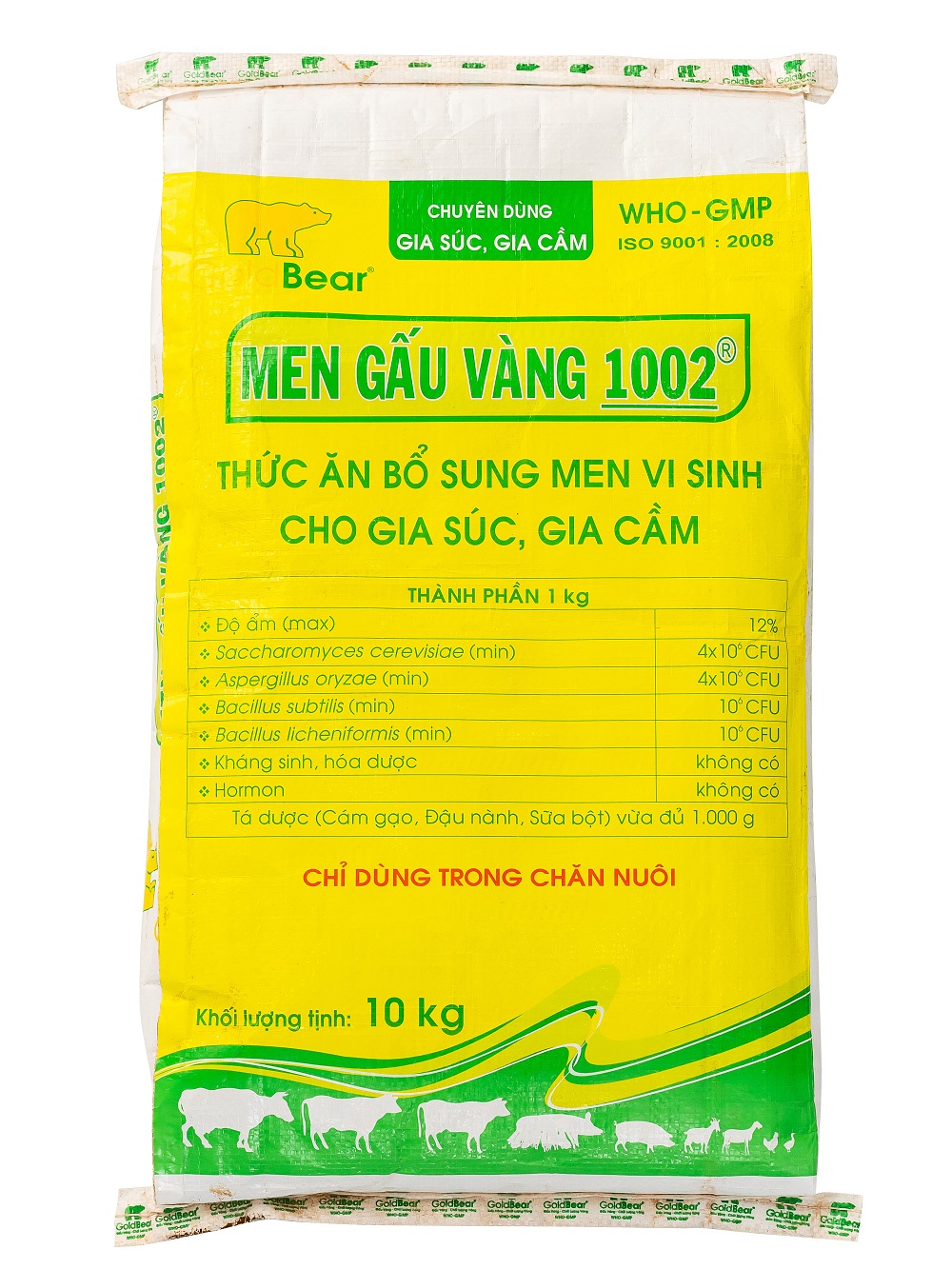 MEN GẤU VÀNG 1002 (10 KG/BAO)