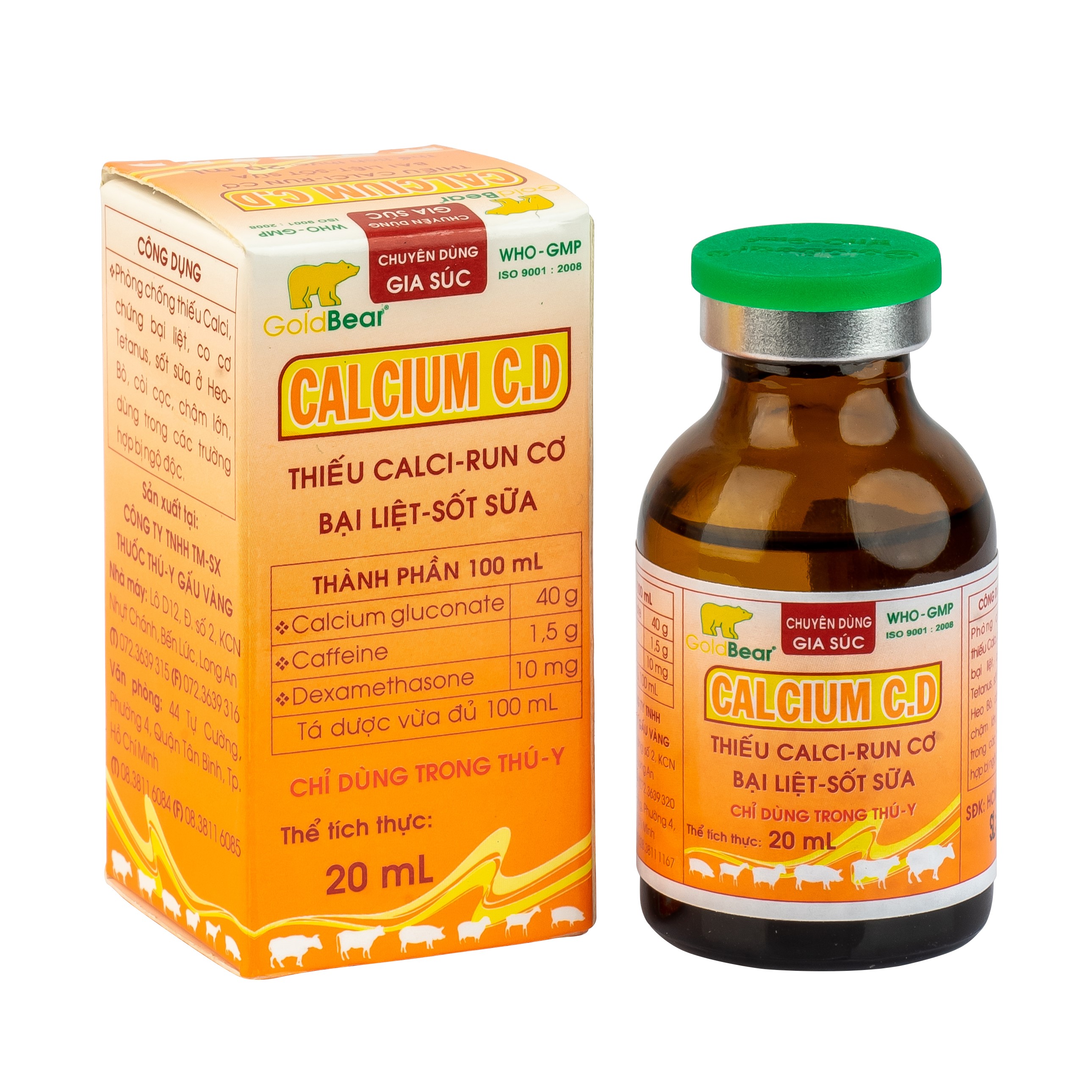 CALCIUM C.D (20 ML/LỌ)