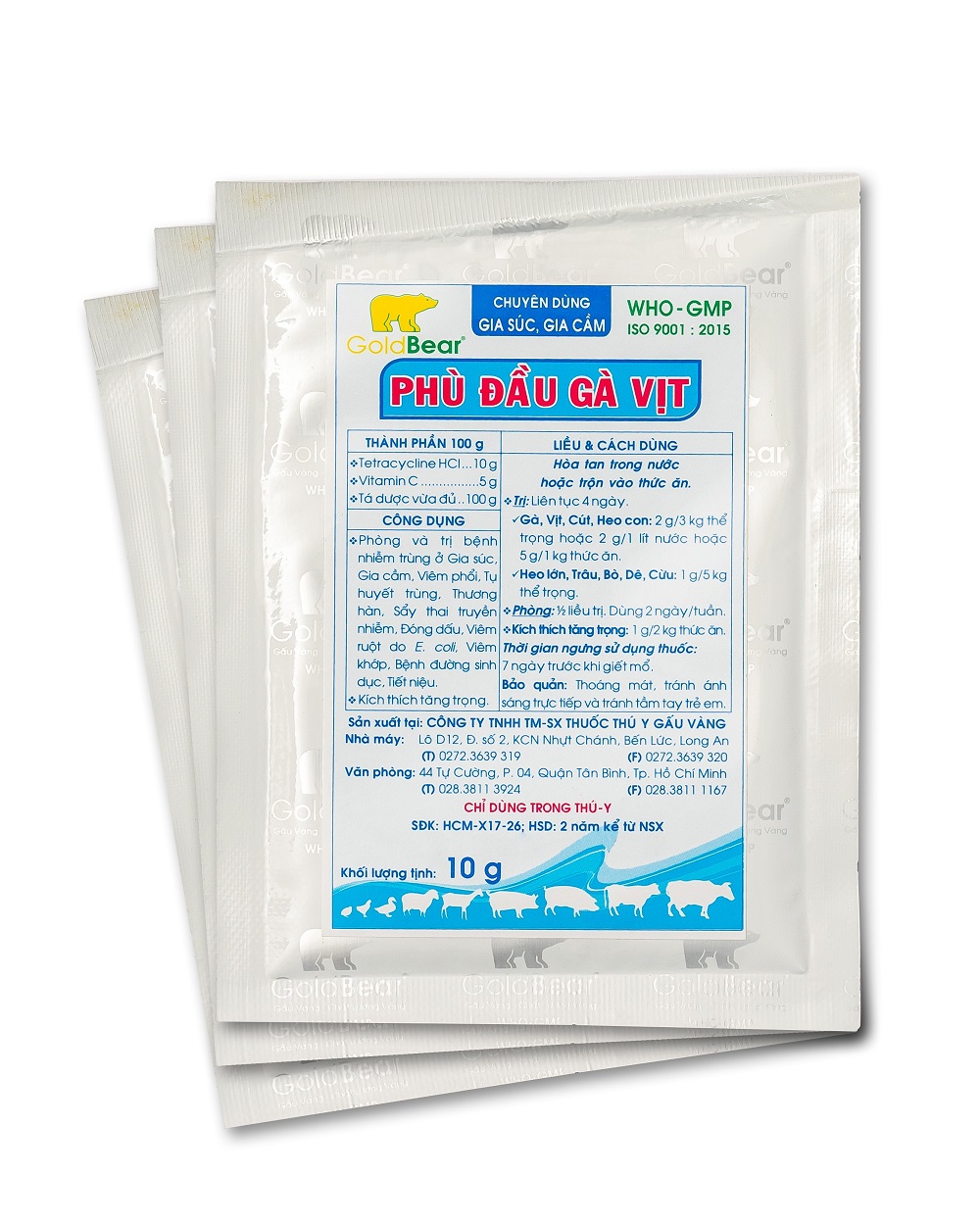 Rx-PHÙ ĐẦU GÀ VỊT (10 G/GÓI)-Thuốc kê đơn