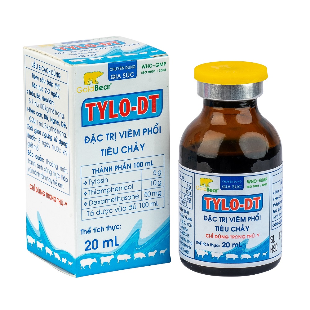 Tylo Rd Injection Rx-TYLO-DT (20ML/LỌ)-Thuốc kê đơn | Gấu Vàng