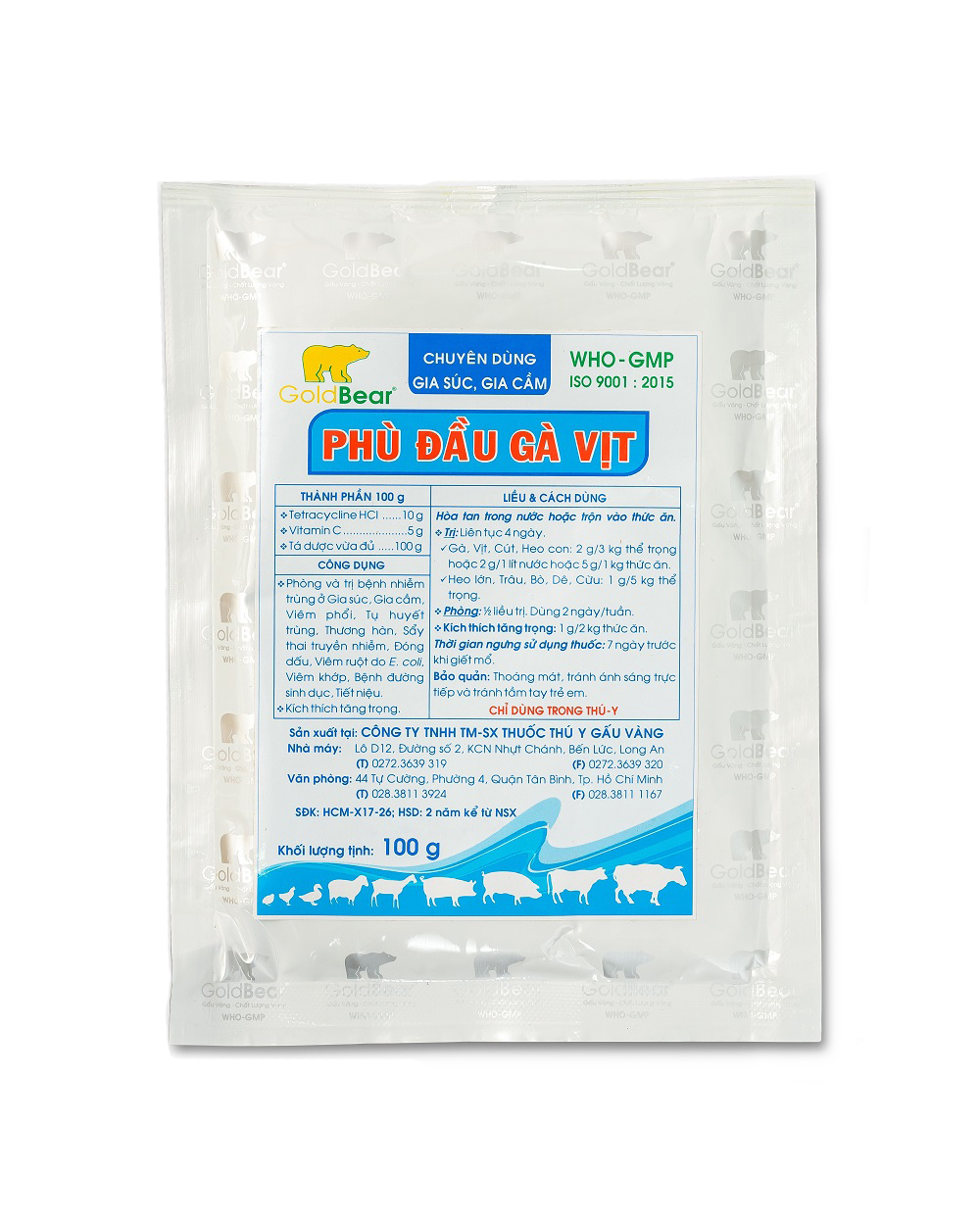 Rx-PHÙ ĐẦU GÀ VỊT (100 G/GÓI)-Thuốc kê đơn
