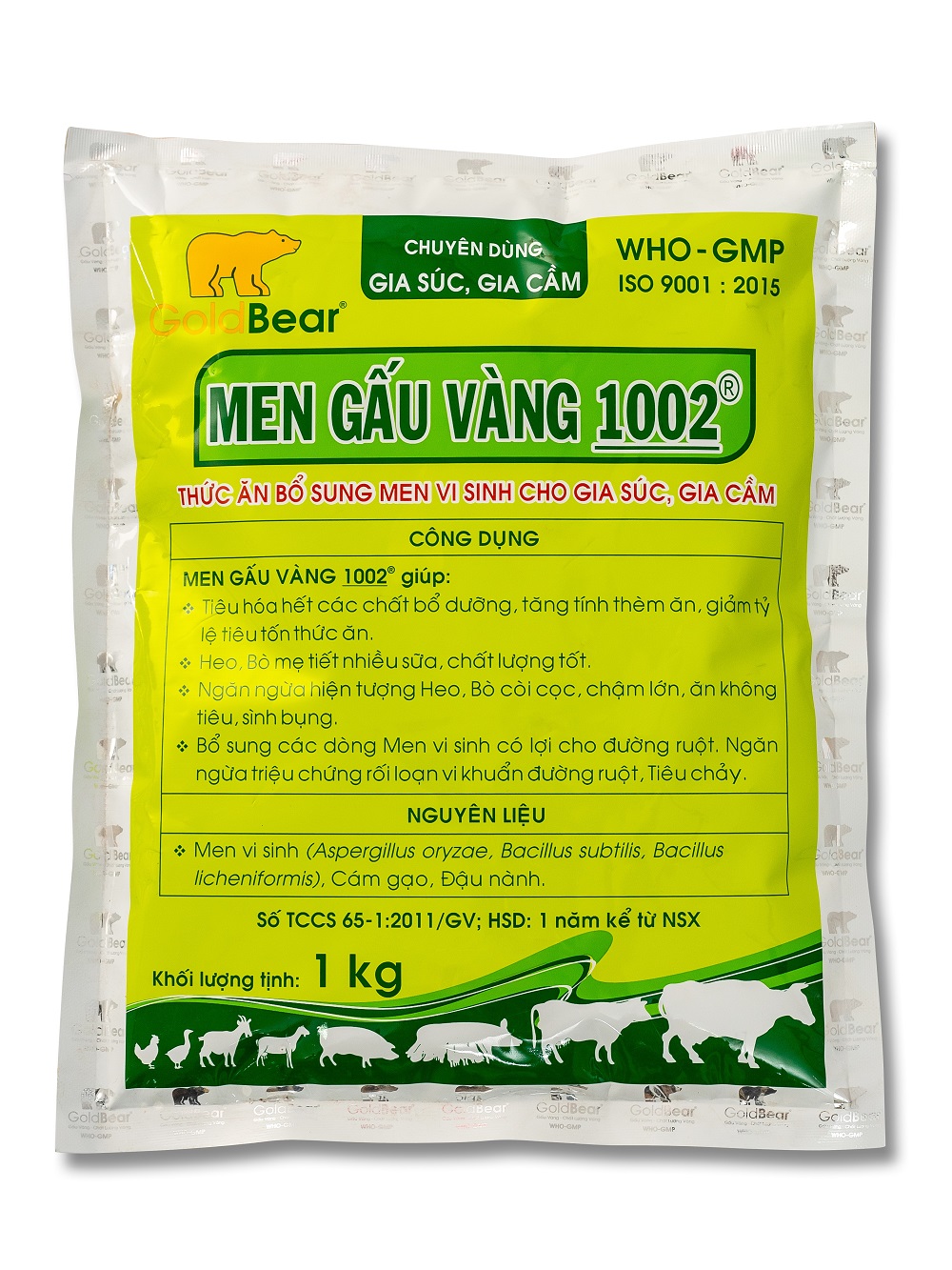 MEN GẤU VÀNG 1002 (1 KG/GÓI)