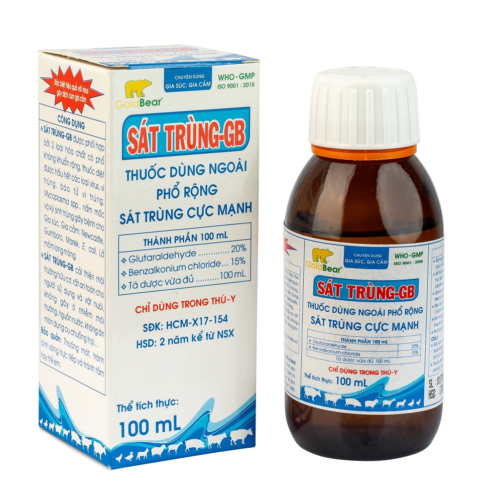 SÁT TRÙNG-GB (100 ML/LỌ) HEO GÀ