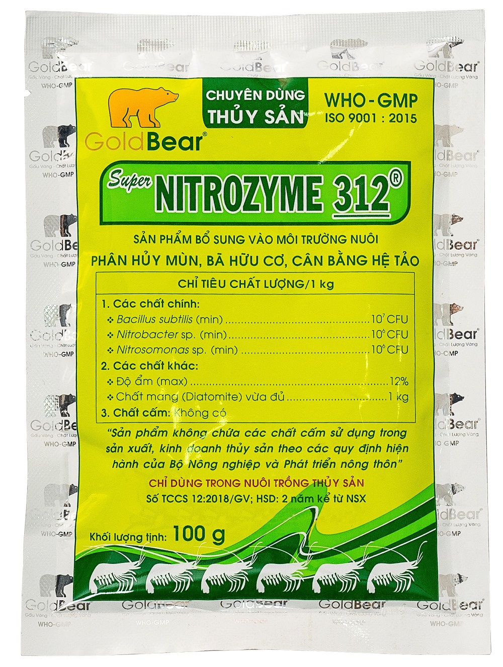 SUPER NITROZYME 312 (100 G/GÓI) TÔM