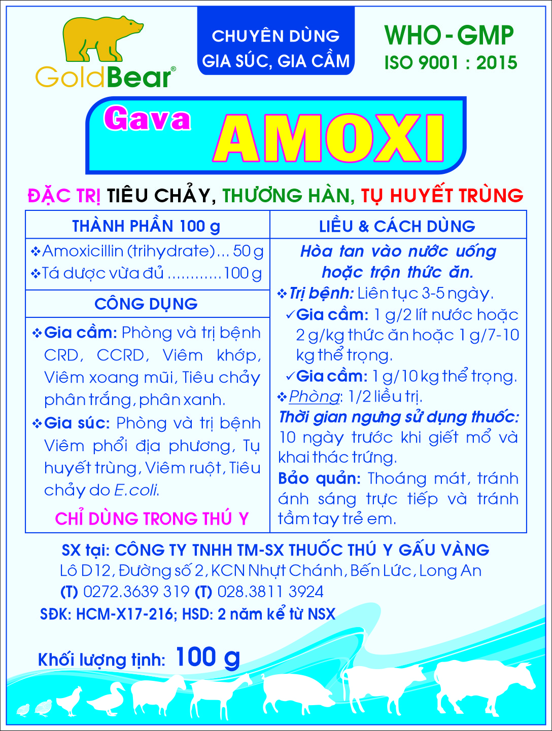 Rx-GAVA AMOXI (100 G/GÓI)-Thuốc kê đơn