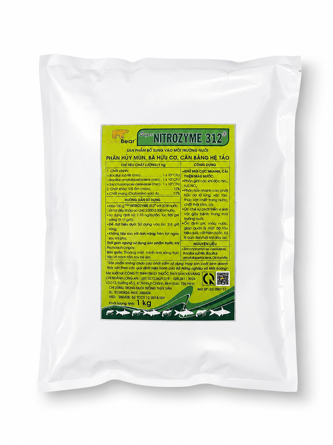 SUPER NITROZYME 312 (1 KG/GÓI) TÔM